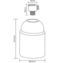 Namron Lamphållare Slät E27