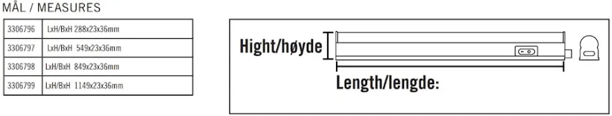 Namron LED Bue List T5