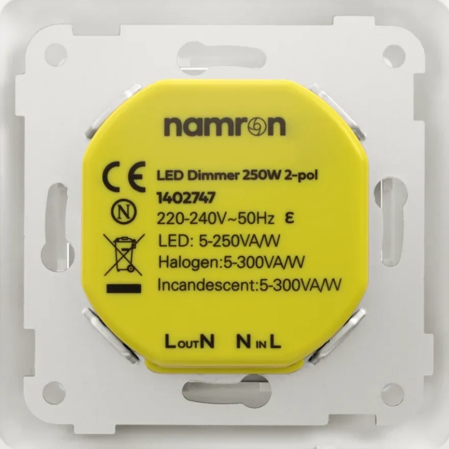 Namron LED Dimmer 250W 2-pol