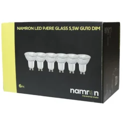 Namron LED GU10 5,5W 2700K Dim 6-pack