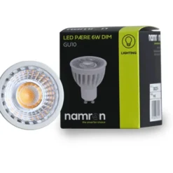 Namron LED-lampa 6W 3000K GU10