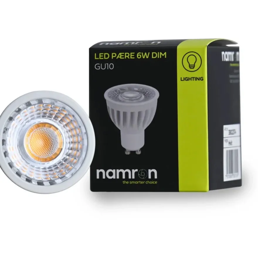 Namron LED-lampa 6W 3000K GU10