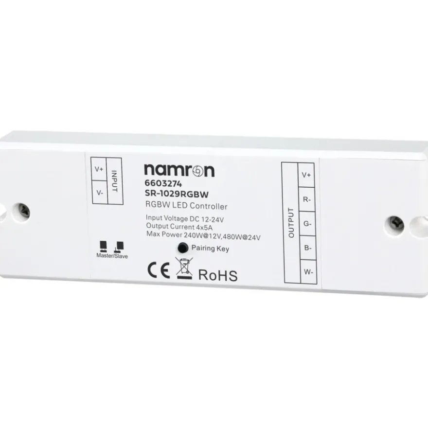 Namron RGBW Controller 12-24VDC med fjärrkontroll