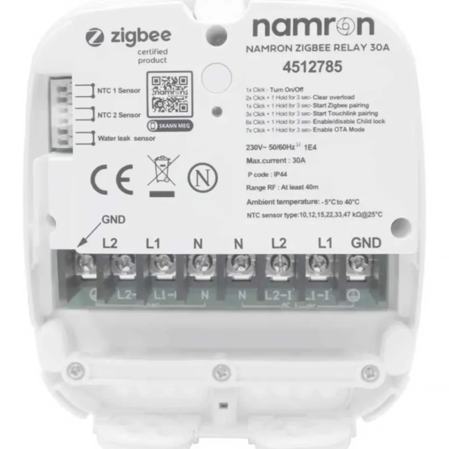 Namron Zigbee Relä 30A