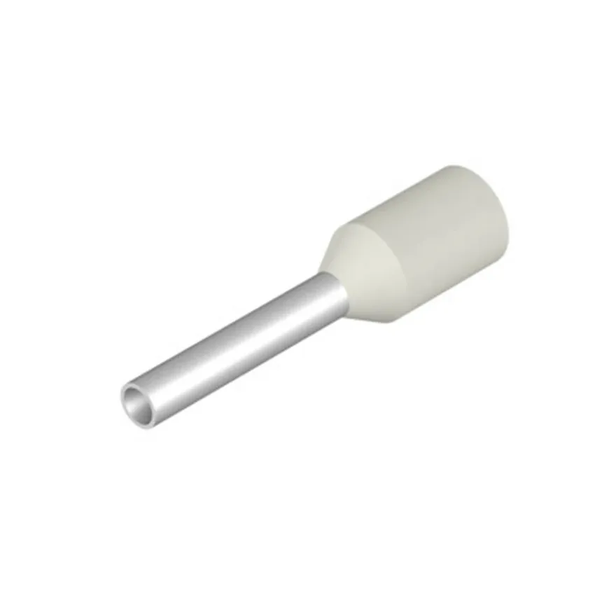 Ändhylsa 0.75 mm² 8 mm Vit Påse/100st