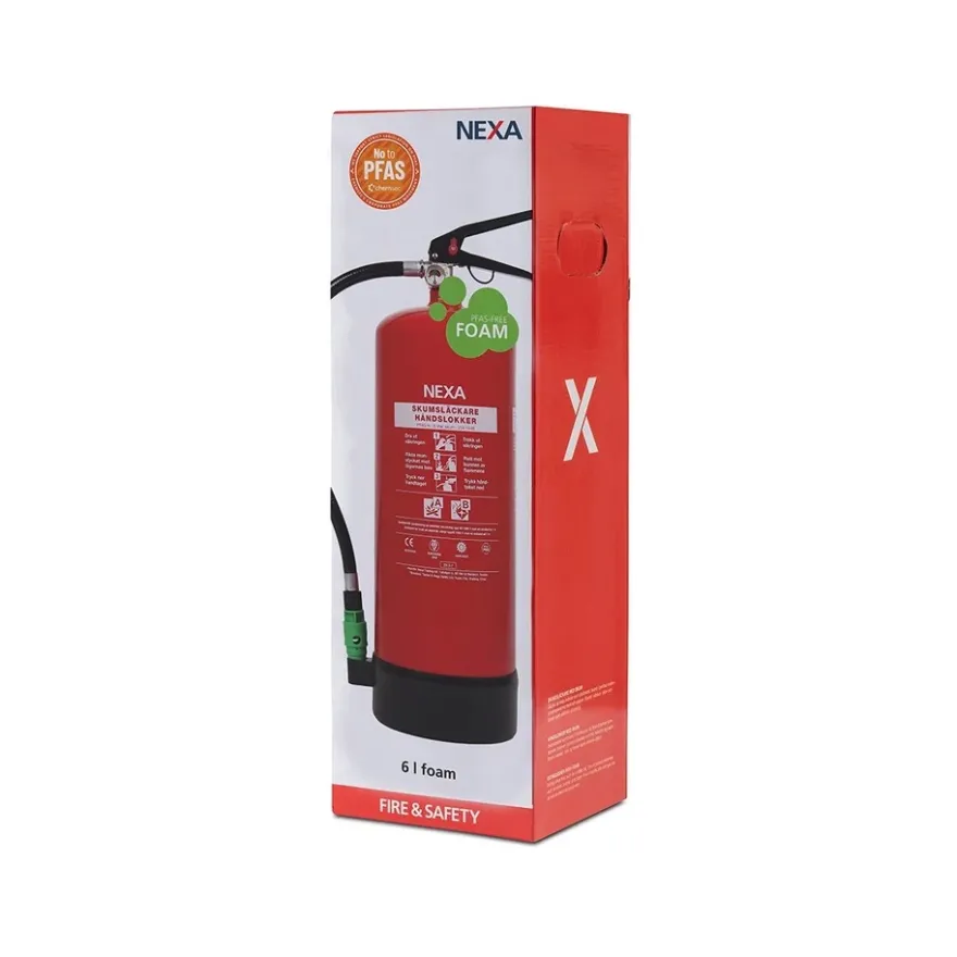 Nexa Brandsläckare Skum 6L Röd