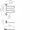 Pax Flex U 2/450 M2 Handdukstork