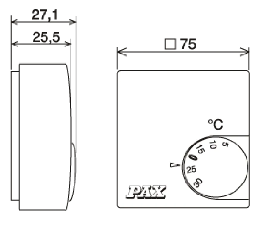PAX Termostat 8155-1