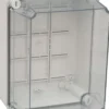 Plastkapsling med transperant lock
