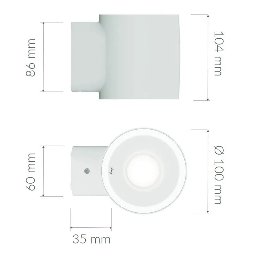 Plejd Väggarmatur OUT-01 LED