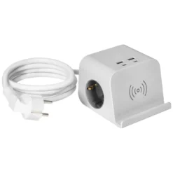 Powerstrip Bordsladdare Trådlös 2-vägs 2xUSB-C 2xUSB-A