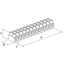 Rutab Kopplingslist 4mm² 12-pol
