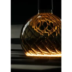 Segula LED Floating Globe 150 Twist Smokey Grey