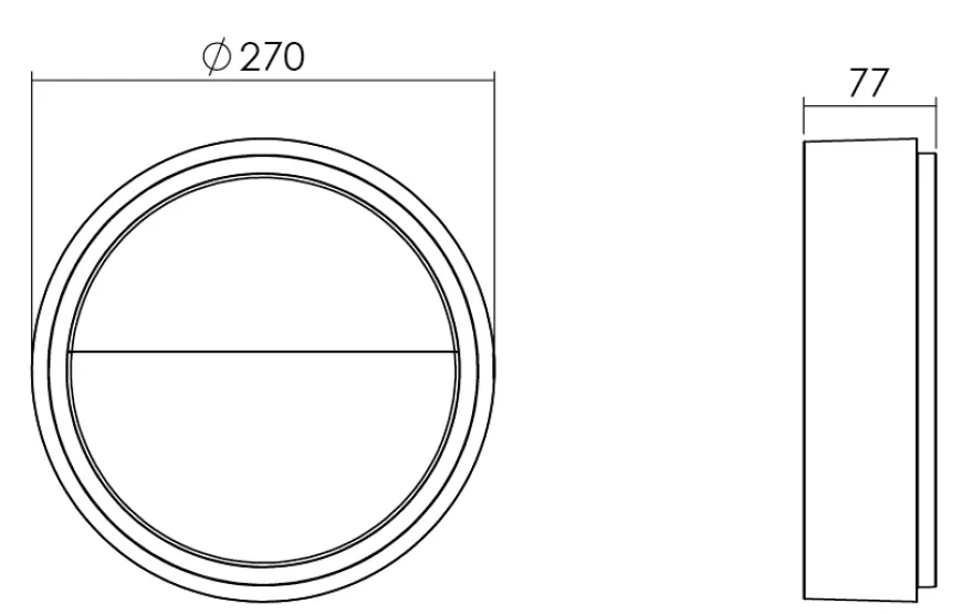 SG Armaturen Frame Round Wall