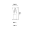 SG Armaturen Pollare Arco Air R GR LED