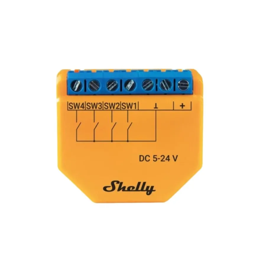 Shelly Plus I4 DC Controller