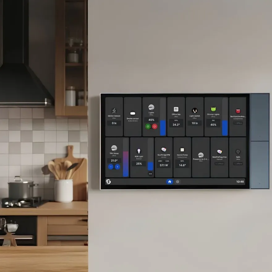 Shelly Wall Display XL Kontrollpanel