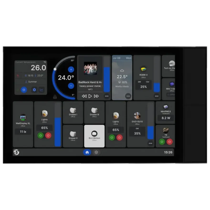 Shelly Wall Display XL Kontrollpanel