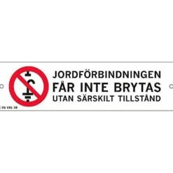 Skylt jordförbindning