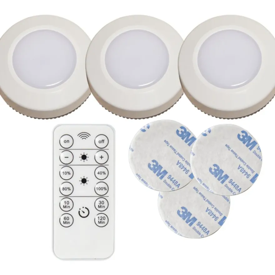 Star Trading Functional LED Batterilampa 3-pack Fjärrkontrol