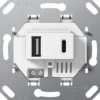 System 55 USB-uttag Typ A+C Laddstation