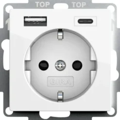 System 55 1-vägsuttag + 1xUSB-C 1xUSB-A