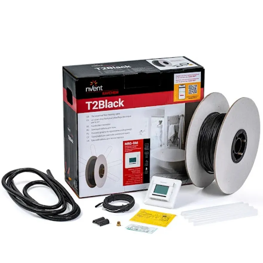 T2Black-12 Golvvärmekabel