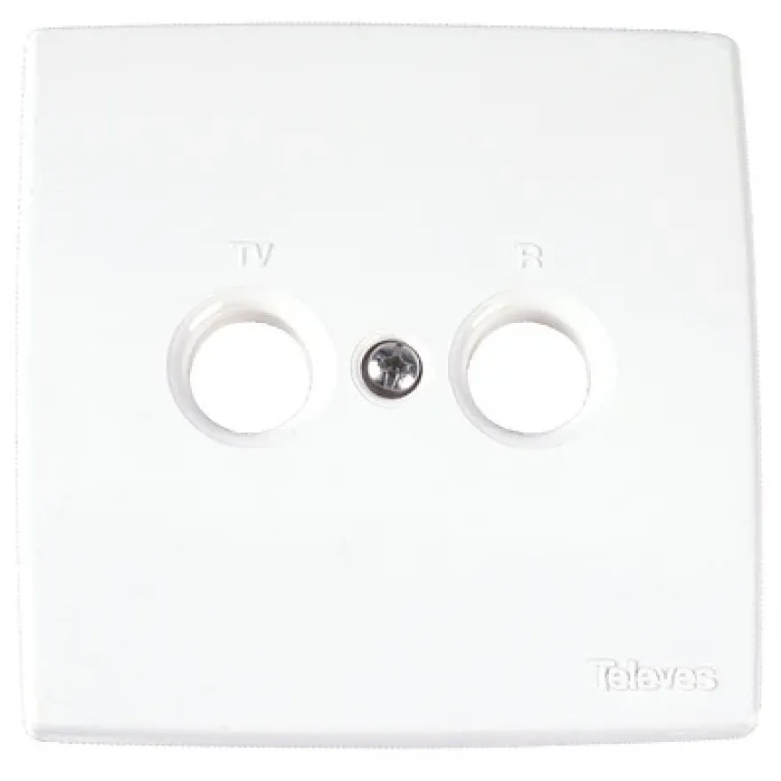 Televes Täcklock för R/TV Antennuttag Standard Vit