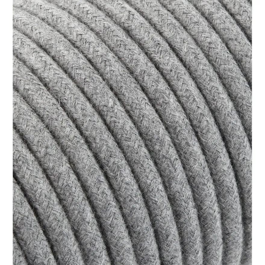 Textilkabel Grå 2x0,75mm²