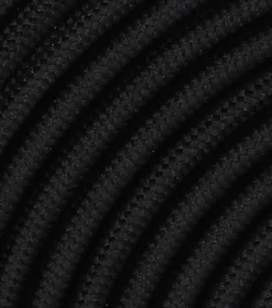 Textilkabel Platt Svart 2x0,75mm²