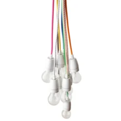 Textilkabel SickSack 2x0,75mm² Svart/Vit