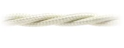 Textilkabel Tvinnad Benvit 3x0,75mm²