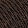 Textilkabel Tvinnad Brun 2x0,75mm²