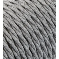 Textilkabel Tvinnad Grå 2x0,75mm²