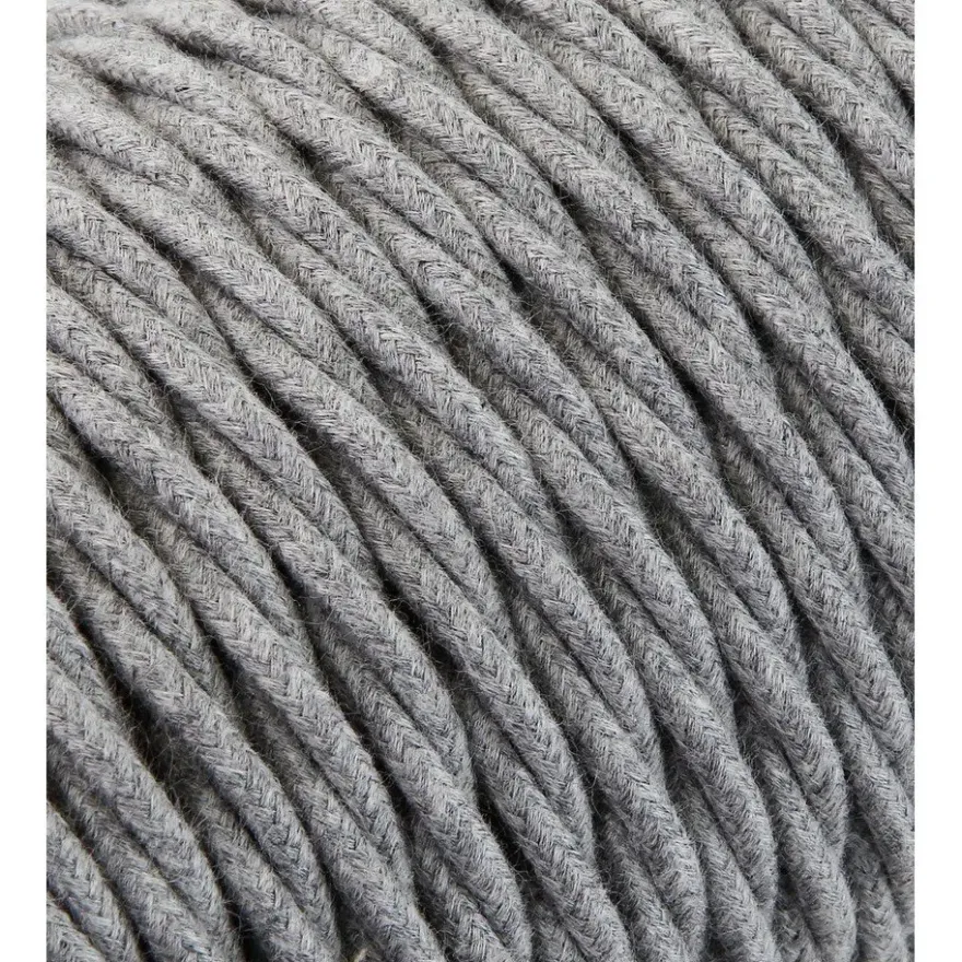 Textilkabel Tvinnad Grå 2x0,75mm²