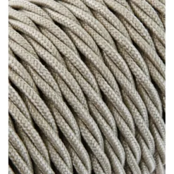 Textilkabel Tvinnad Sand 2x0,75mm²
