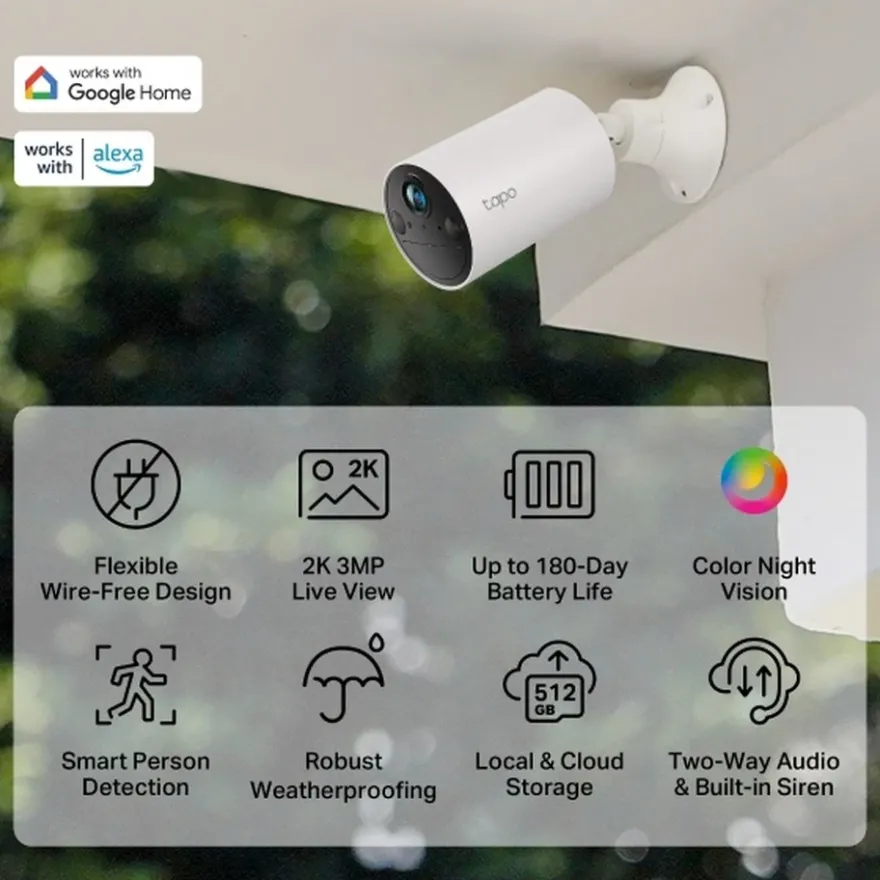 TP-Link Tapo C410 KIT Solcellsdriven Kamerasats
