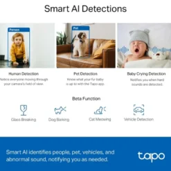 TP-Link Tapo C220 Övervakningskamera Wi-Fi Pan/Tilt AI