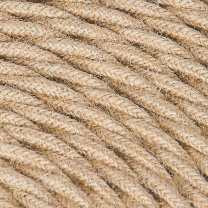 Tvinnad Textilkabel Jute 3x0,75mm² Säckväv