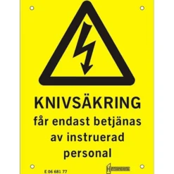 Varningsskylt H26