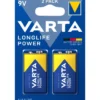 Varta Batteri Longlife Power 9V 2-pack