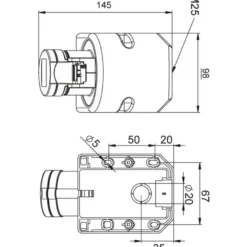 Vägguttag CEE 316-6 16A 3-fas IP44