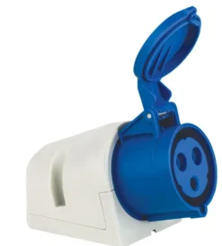 Vägguttag CEE 232-6 32A 1-fas IP44