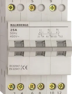 Växlingsomkopplade 3-pol 25A I-0II