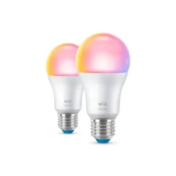 WiZ LED E27 8,5W RGB 2-pack