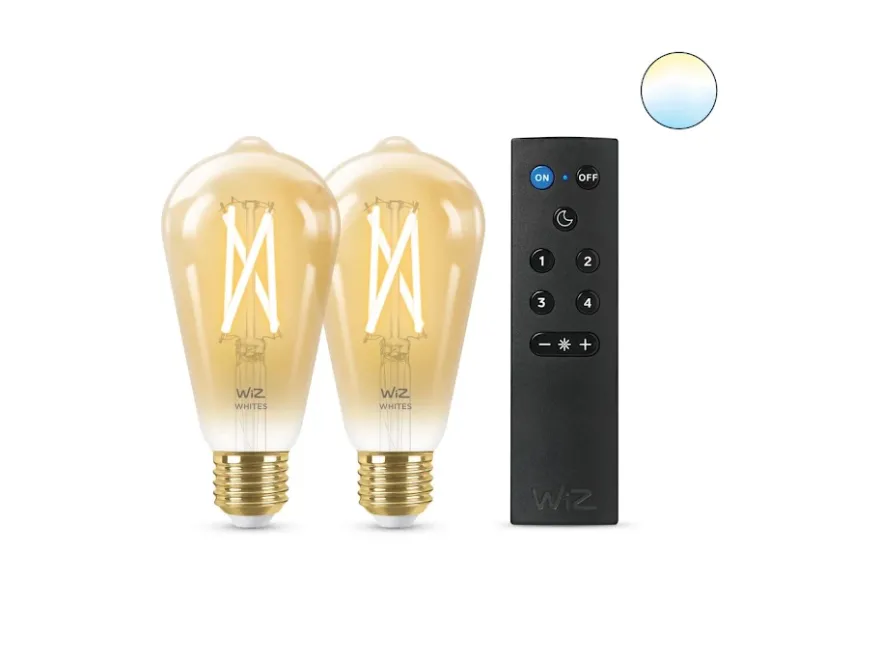 WiZ LED Filament ST64 6,7W E27 WiFi