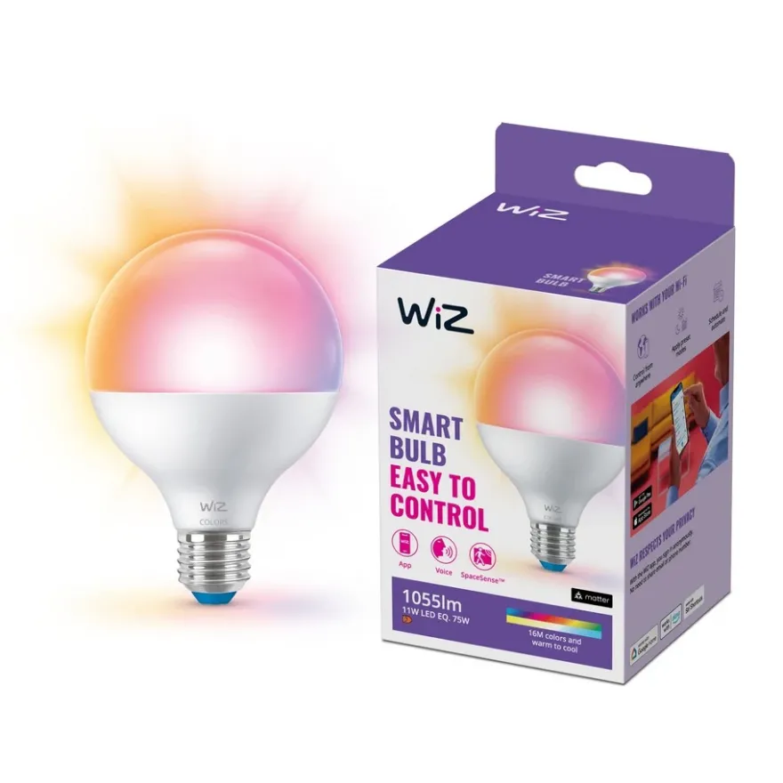 WiZ Smart LED E27 G95 11W RGB