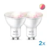 WiZ Smart LED GU10 Glas 4,7W RGB 2-pack