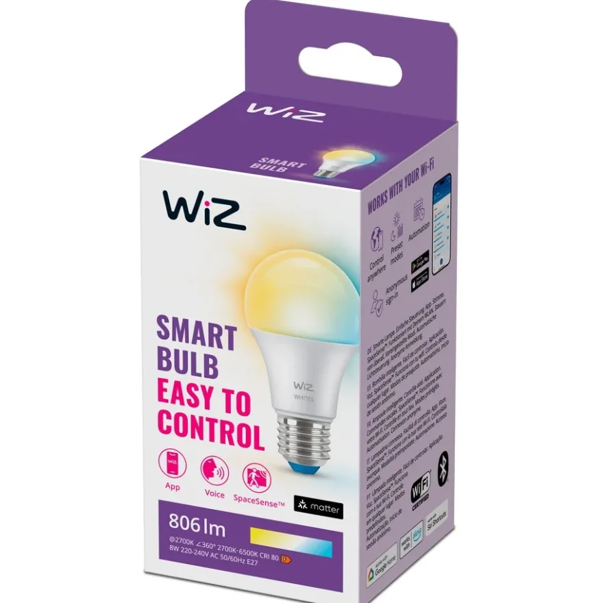 WiZ Smart LED TW 8W A60 E27