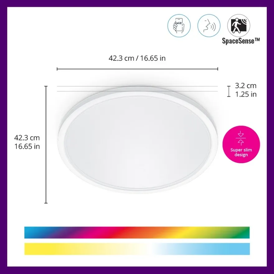 WiZ SuperSlim Ceiling 32W RGB IP20